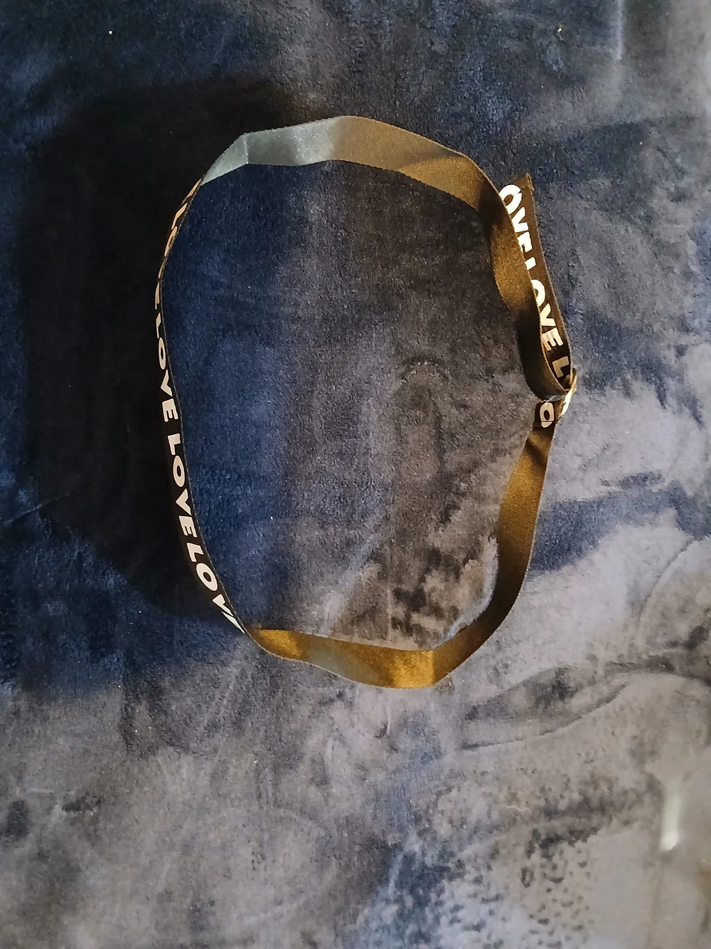 Girls Love Black and White Graphic D-Ring Belt